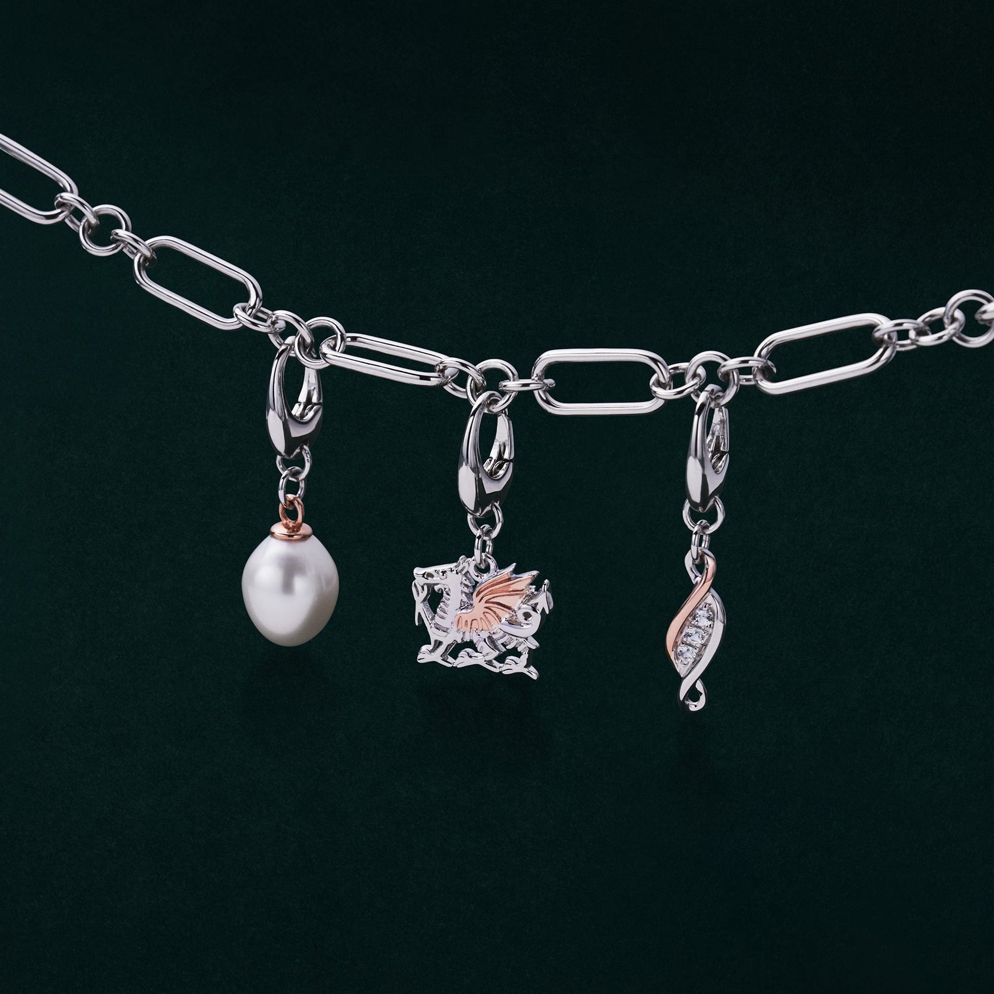 Insignia Sterling Silver Beachcomber Charm with Pearl