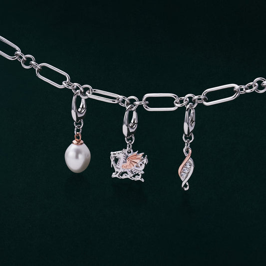 Insignia Sterling Silver Beachcomber Charm with Pearl