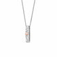 Cariad® Sterling Silver Sparkle Drop Pendant with Topaz