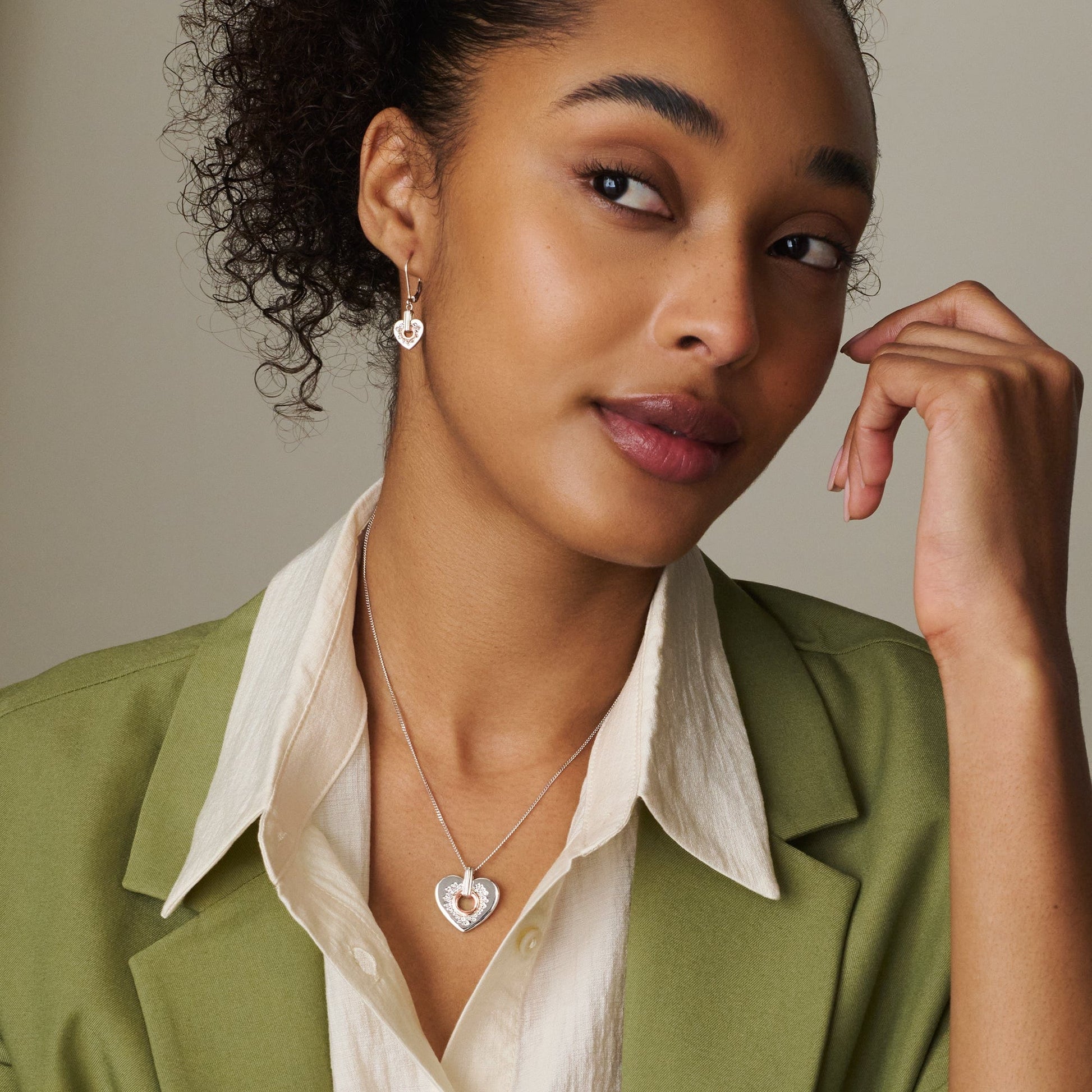 Cariad® Sterling Silver Sparkle Drop Earrings with Topaz