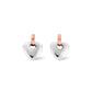 Cariad® Sterling Silver Stud Earrings with Diamonds