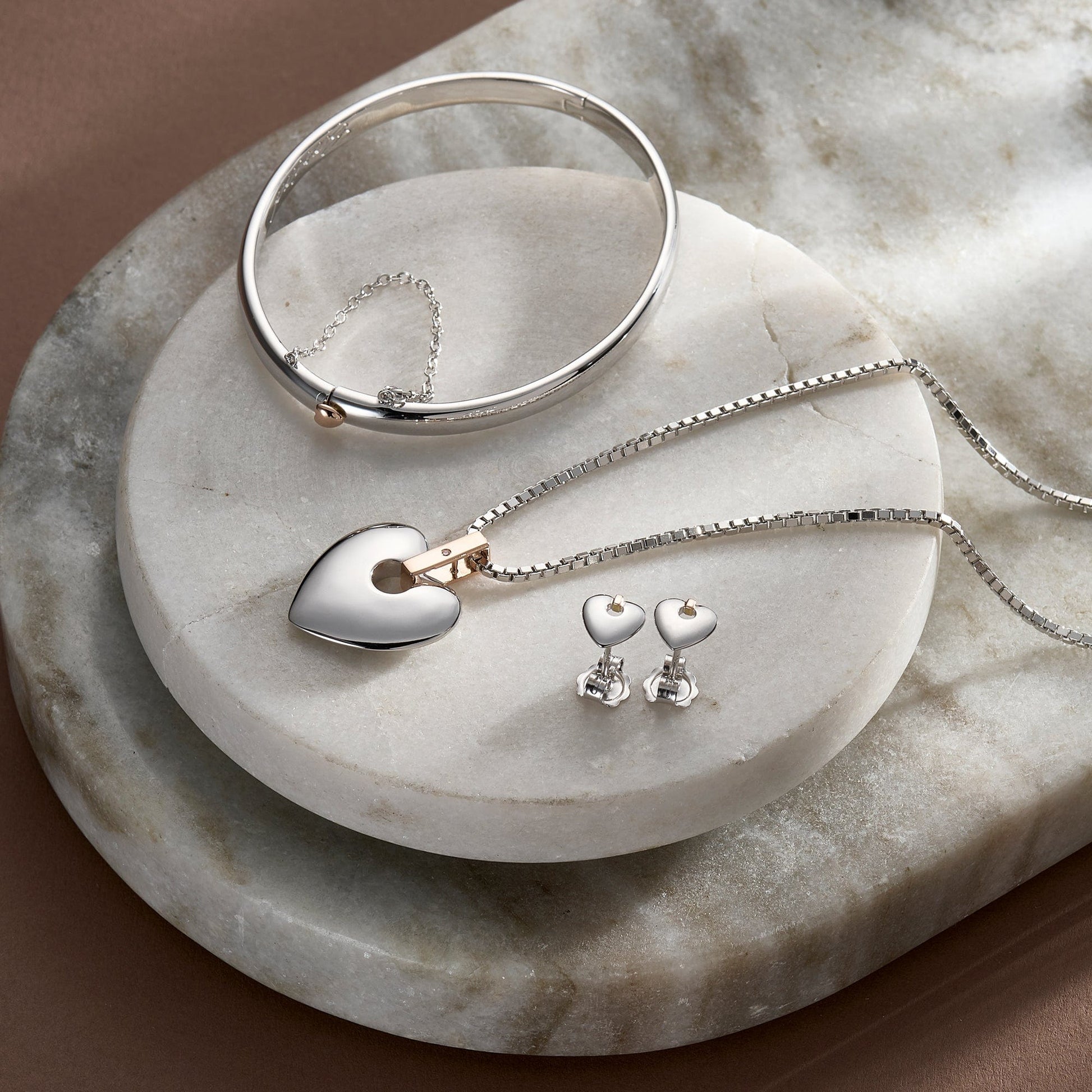 Cariad® Sterling Silver Stud Earrings