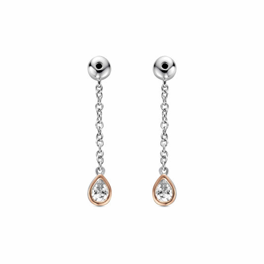 Clogau® Celebration Sterling Silver Drop Earring Backs with Swarovski® Zirconia