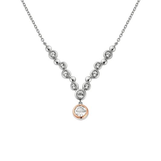 Clogau® Celebration Sterling Silver Drop Necklace with Topaz
