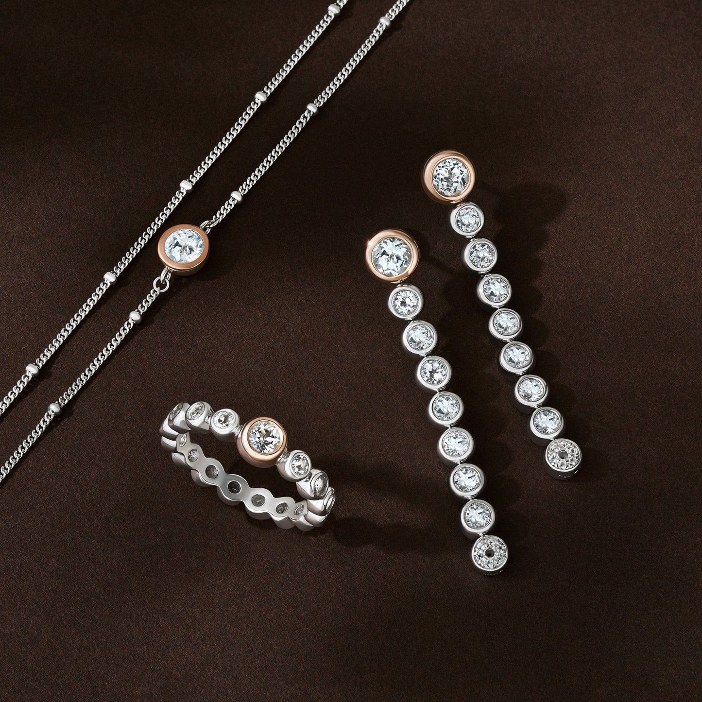 Clogau® Celebration Sterling Silver Double-Chain Bracelet with Topaz