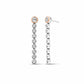 Clogau® Celebration Sterling Silver Drop-Hoop Earrings with Topaz