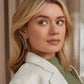 Clogau® Celebration Sterling Silver Drop-Hoop Earrings with Topaz