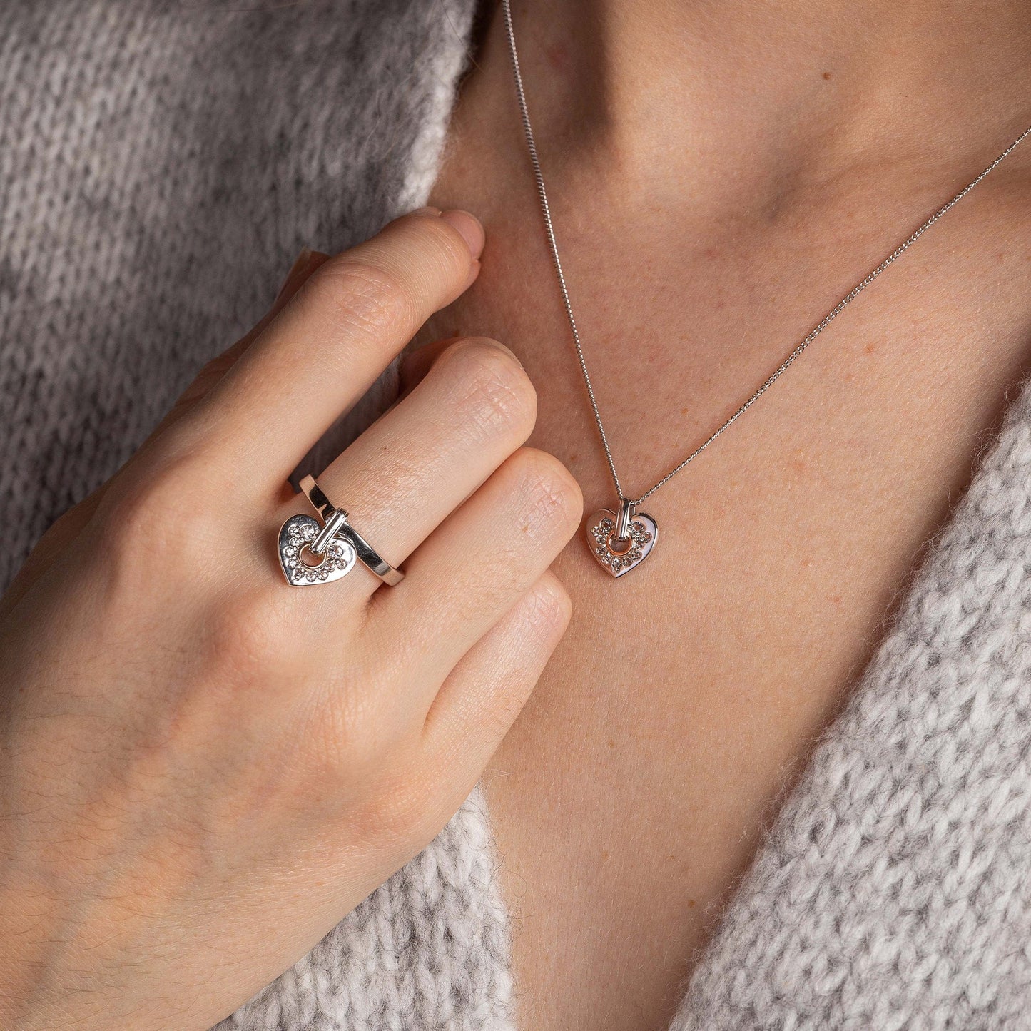 Cariad® Sterling Silver Sparkle Pendant with Topaz
