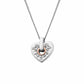 Cariad® Sparkle Silver Heart Pendant