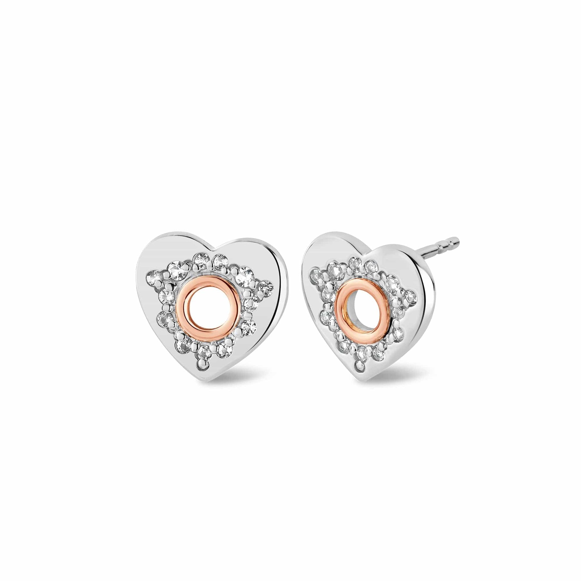 Cariad® Sparkle Silver Stud Earrings