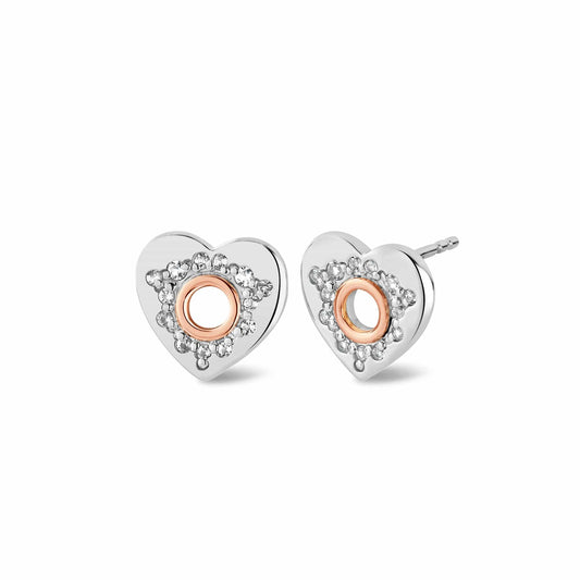 Cariad® Sterling Silver Sparkle Stud Earrings with Topaz
