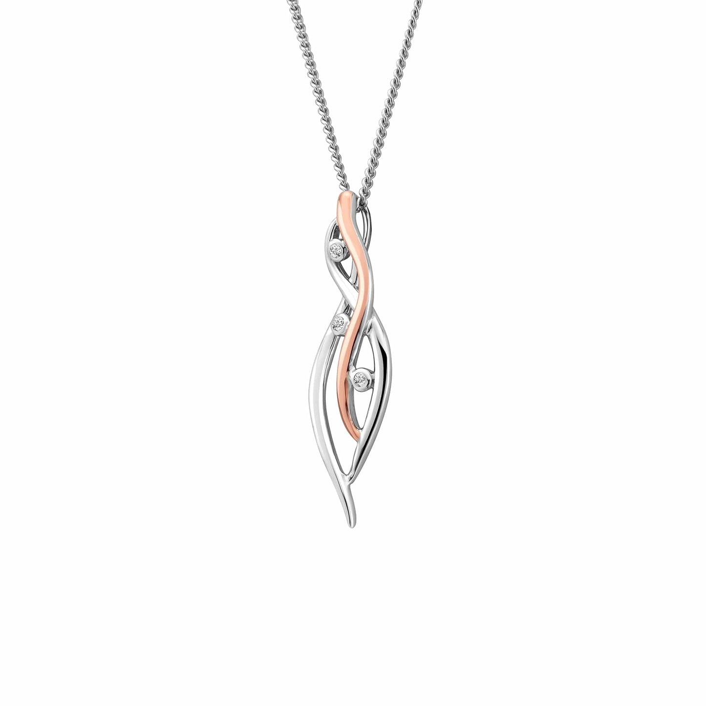 Nature's Wonder Sterling Silver Waterfall Pendant with Topaz