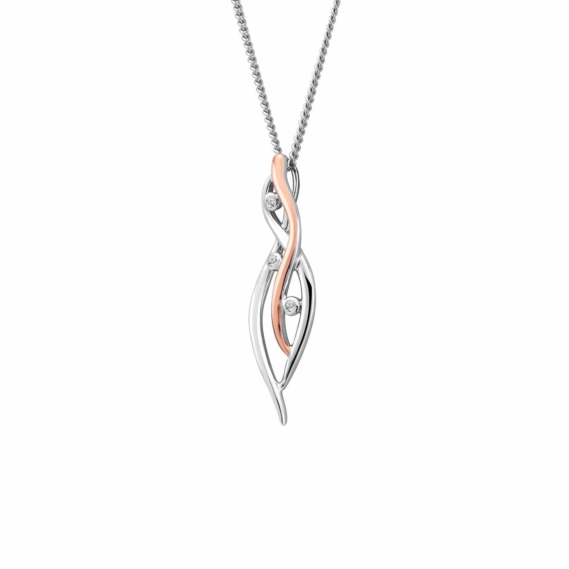Nature's Wonder Sterling Silver Waterfall Pendant with Topaz