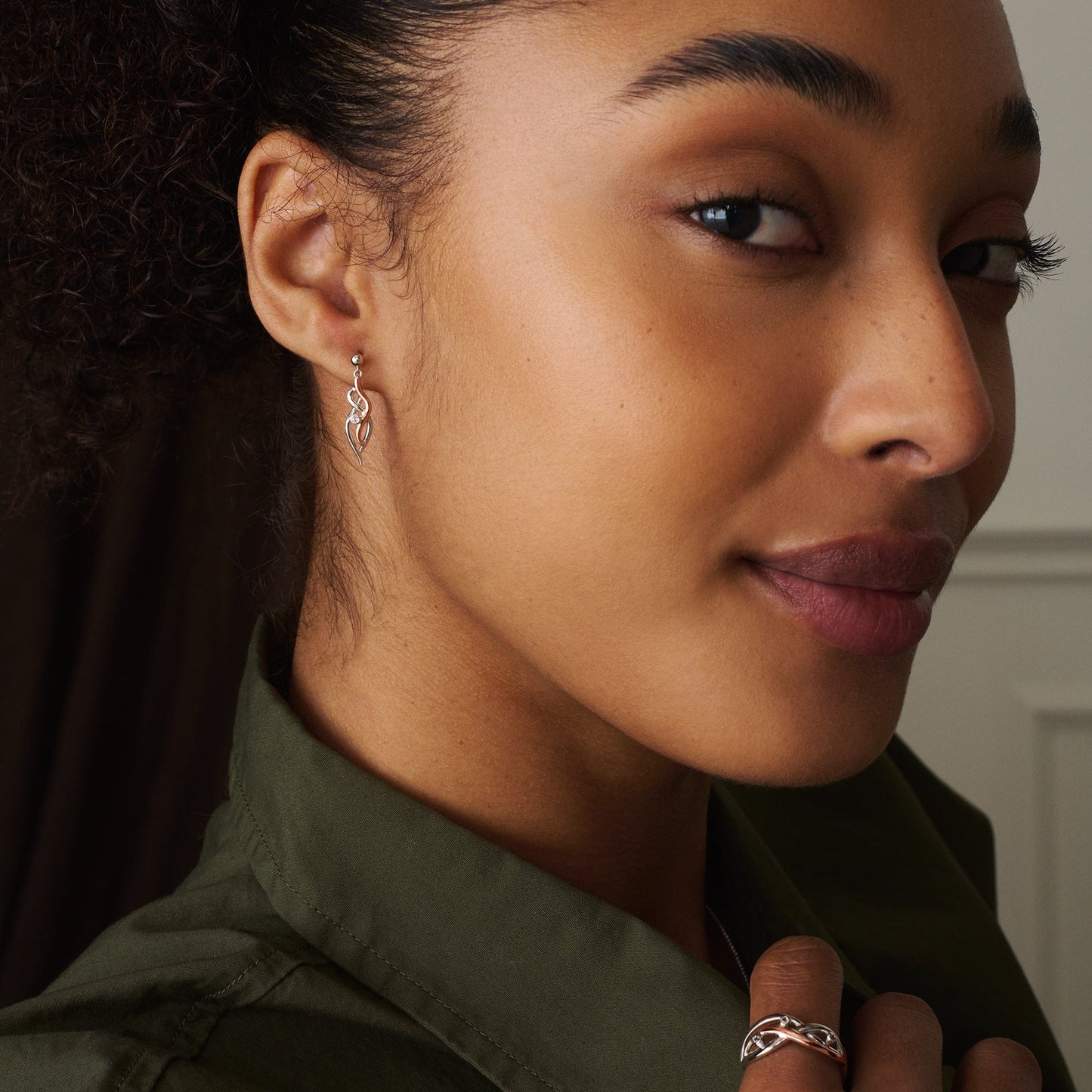 Nature's Wonder Sterling Silver Waterfall Drop Earrings with Topaz