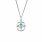 Royal Clogau® Sterling Silver Gateways Pendant with Swiss Blue Topaz