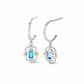 Enchanted Gateways Silver and Swiss Blue Topaz Drop Earrings