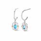 Royal Clogau® Sterling Silver Gateways Drop Earrings with Swiss Blue Topaz