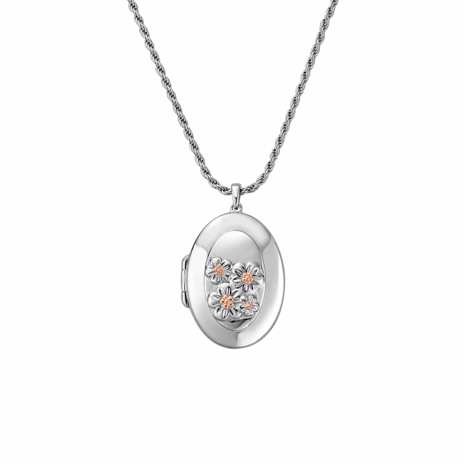Forget Me Not Silver Locket