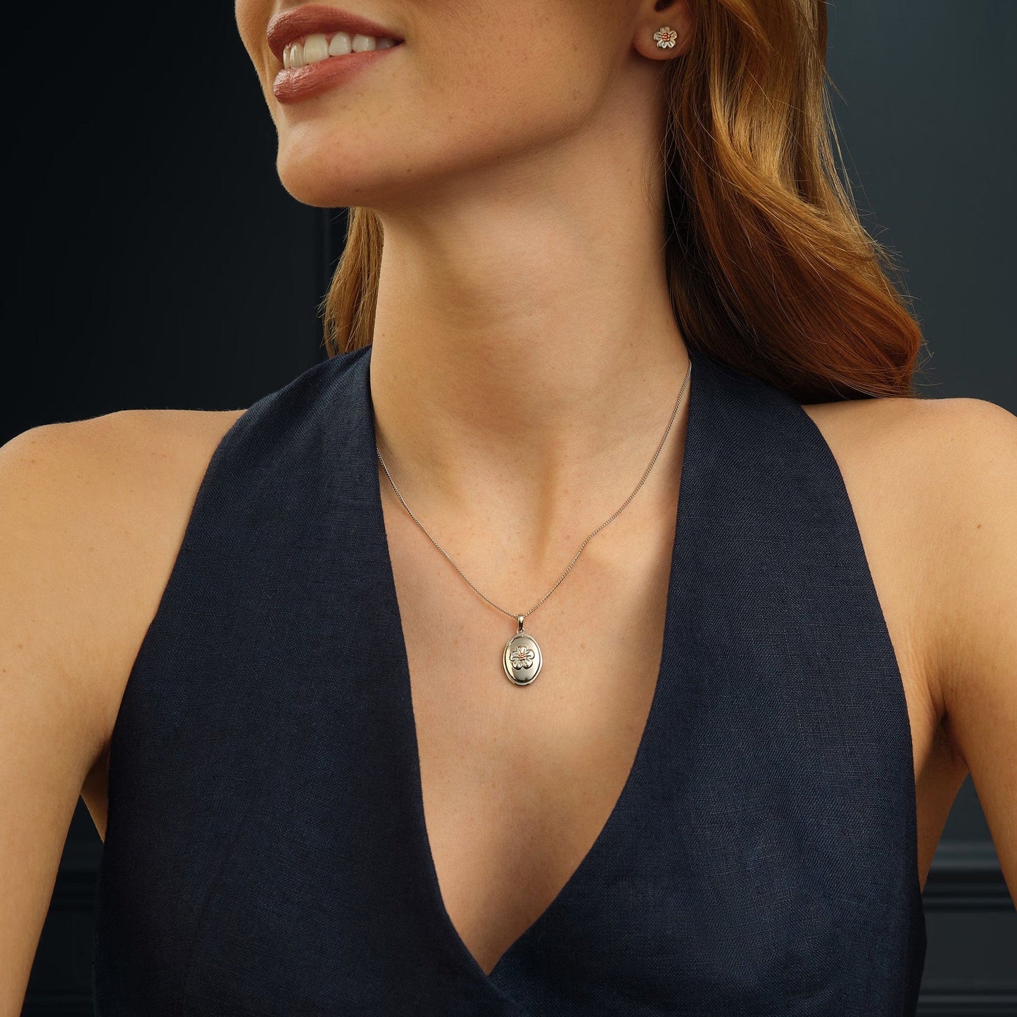 Nature's Wonder Sterling Silver Forget-Me-Not Pendant