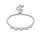 Nature's Wonder Sterling Silver Forget-Me-Not Adjustable Bracelet