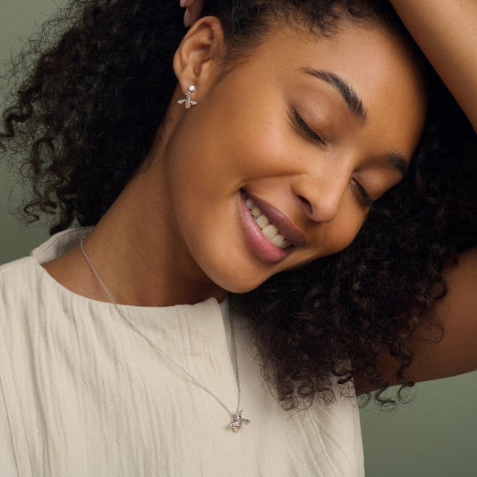 Nature's Wonder Sterling Silver Honey Bee Pendant