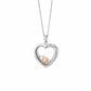 Cariad® Sterling Silver Inner Charm Pendant with Diamond