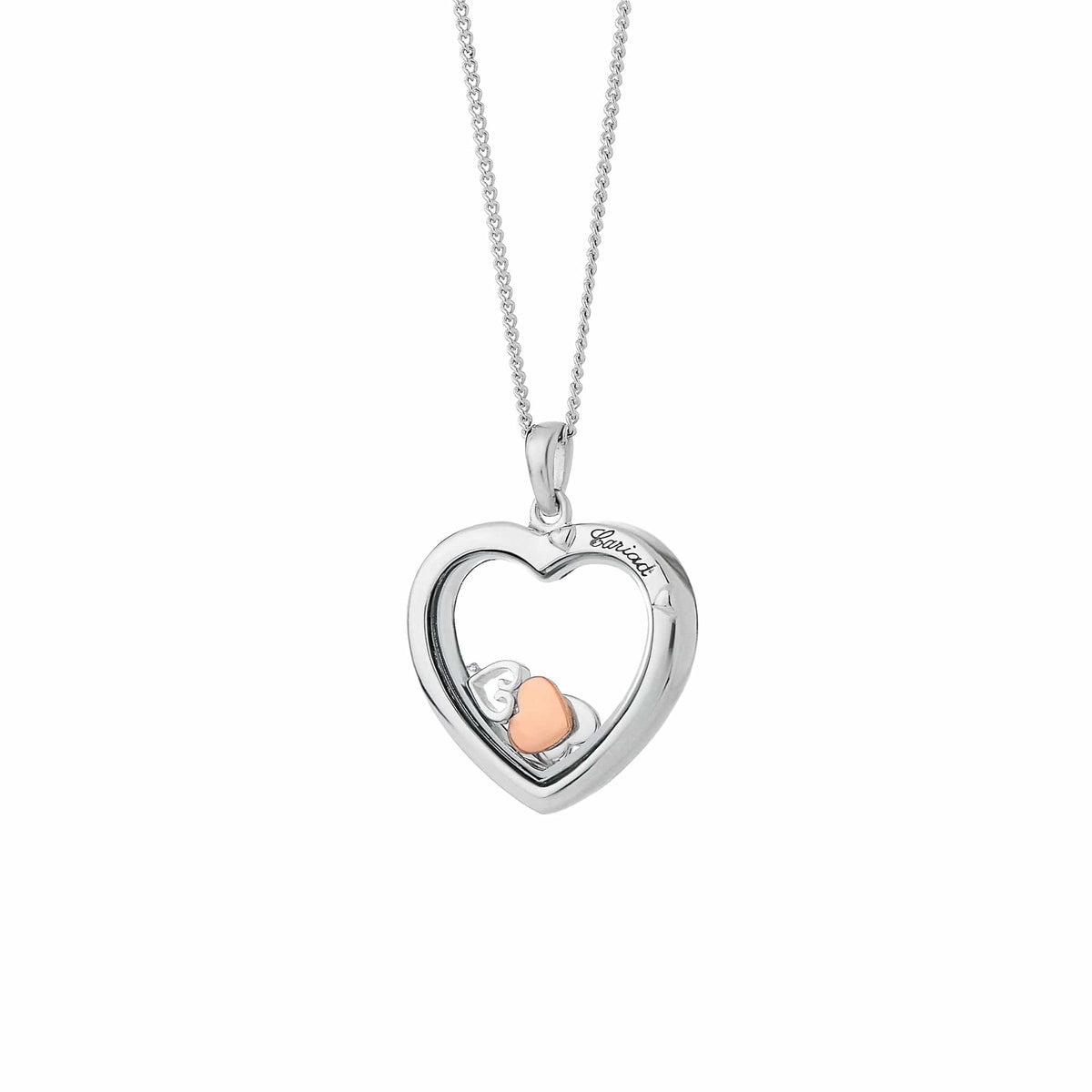 Cariad® Sterling Inner Charm Pendant Diamond