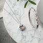 Past Present Future® Sterling Silver Heart Inner Charm Pendant with Swarovski® Zirconia