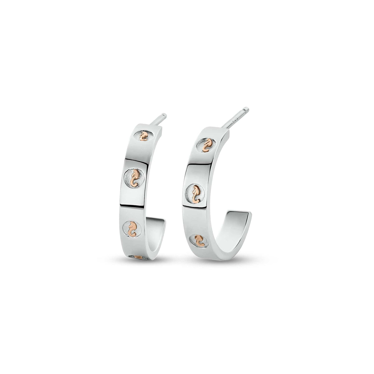 Insignia Sterling Slim Half Hoop Earrings
