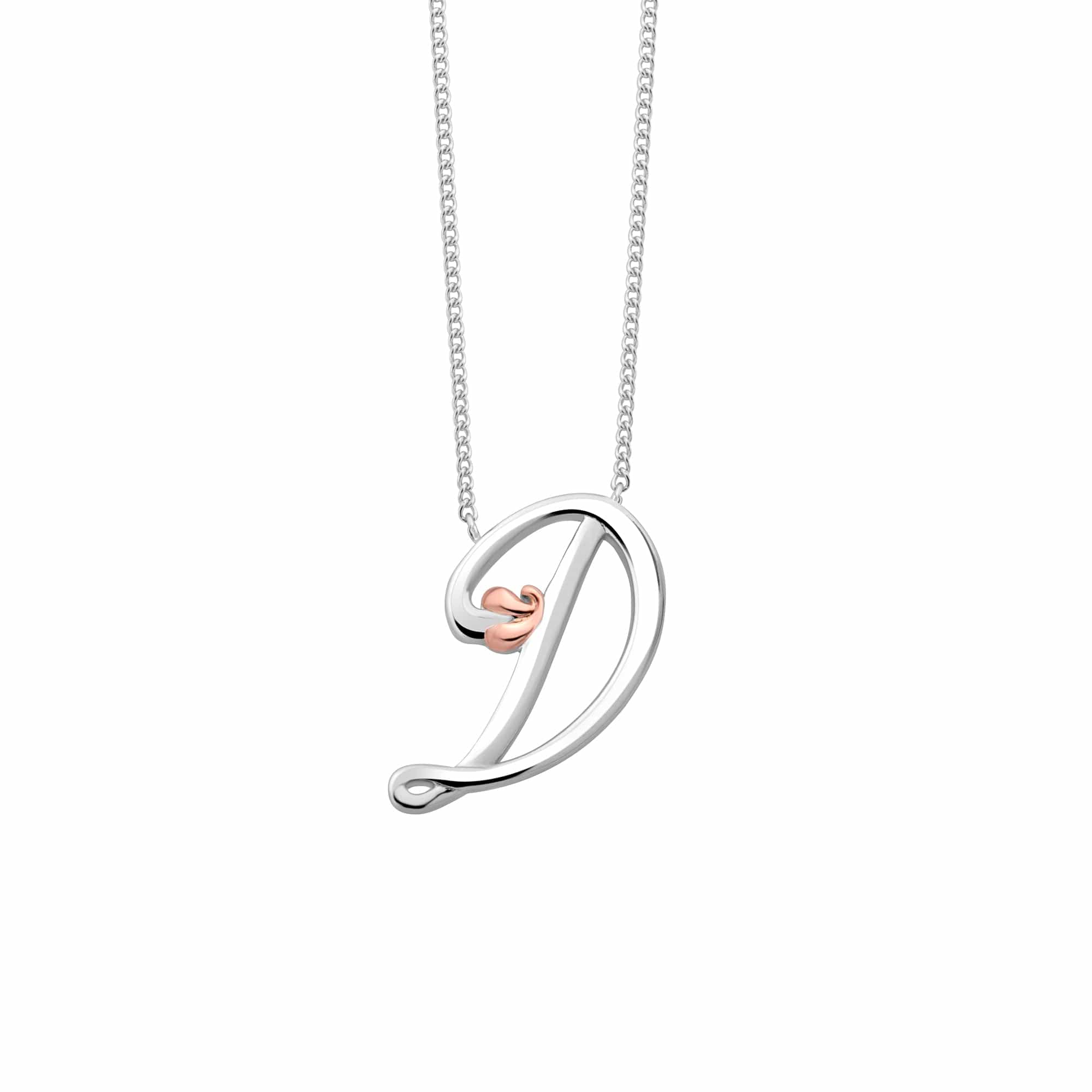 Hello Kitty Womens Enamel Hello Kitty And Sliding Pave Initial Necklace -  Letter D : Target