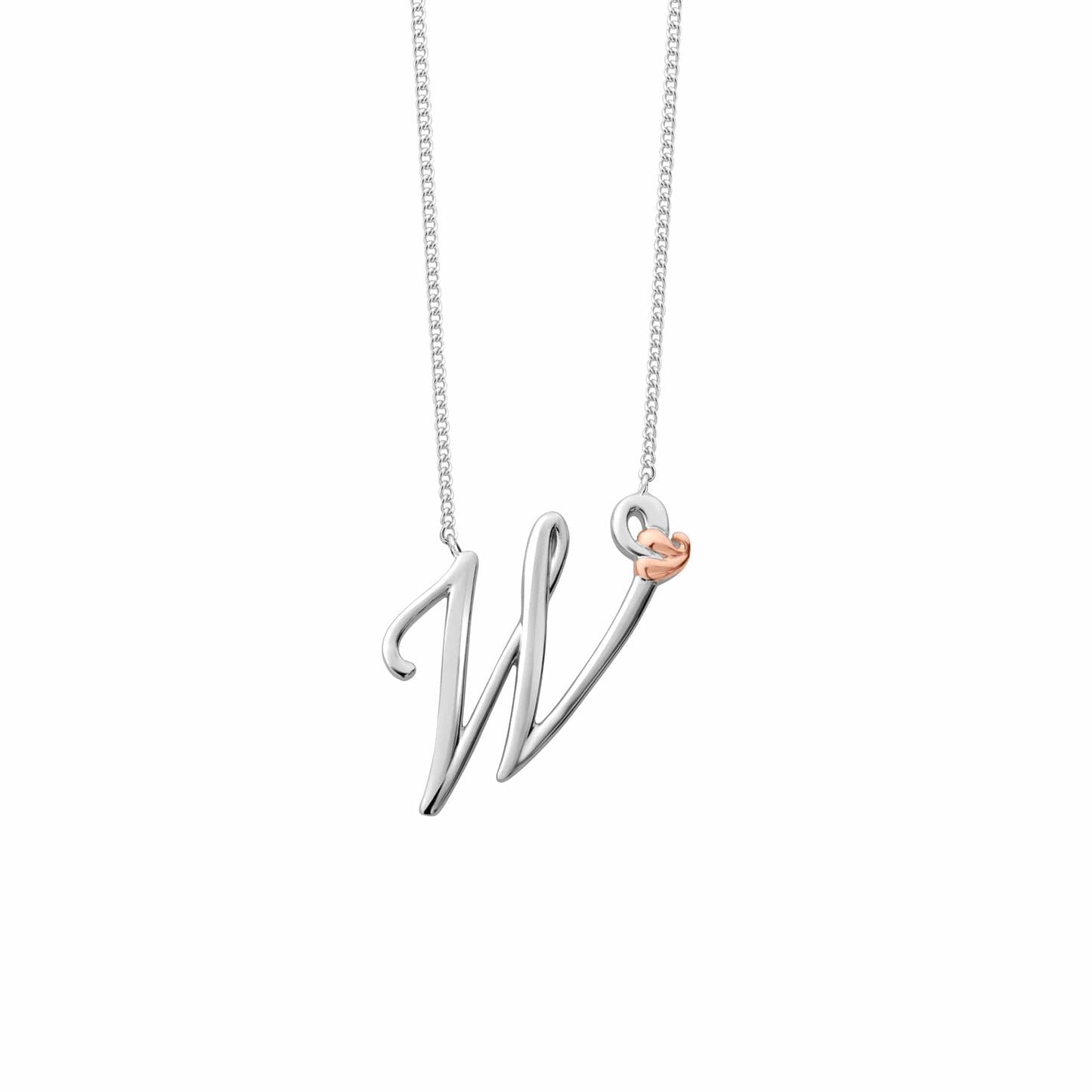 Tree of Life® Initials Silver Necklace – Letter W