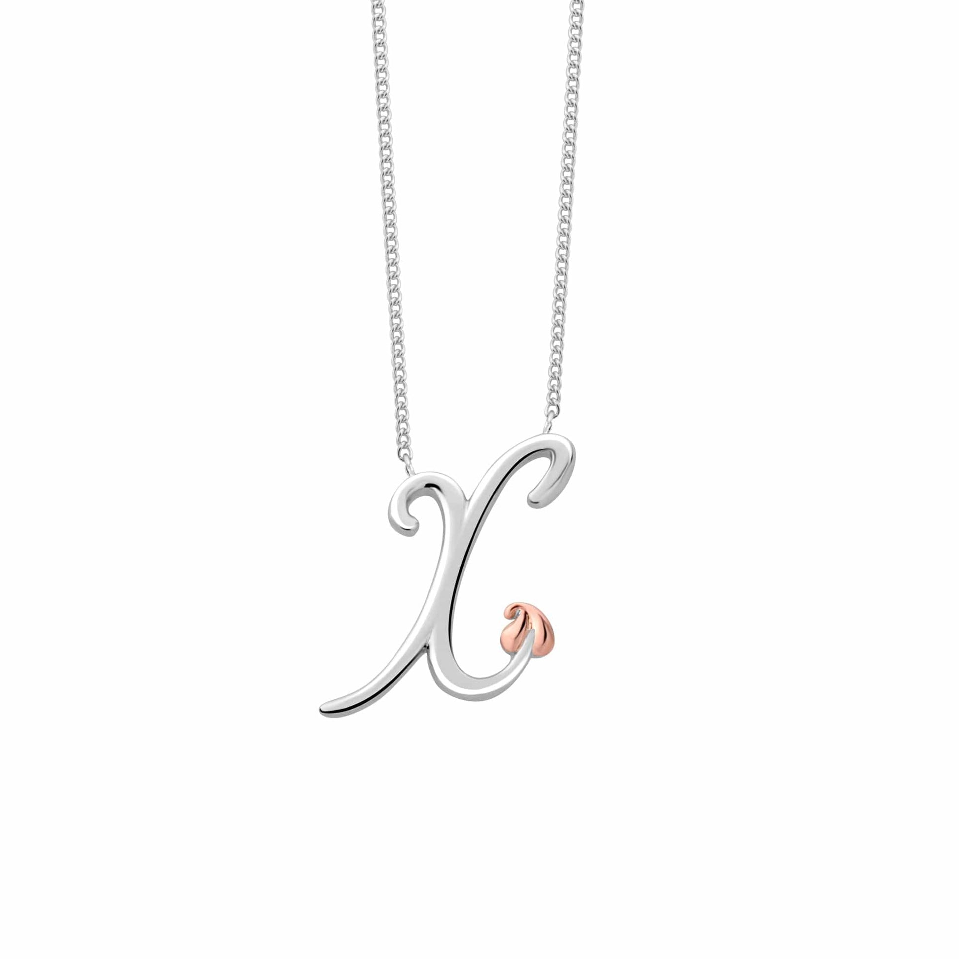Tree of Life® Initials Silver Necklace – Letter X