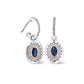 Royal Clogau®  Sterling Silver Diana Earrings with Sapphires & Topaz