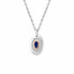 Royal Clogau®  Sterling Silver Diana Pendant with Sapphire & Topaz