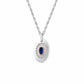 Royal Clogau®  Sterling Silver Diana Pendant with Sapphire & Swarovski® Zirconia