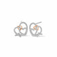 Forever Yours Sterling Silver Bound Stud Earrings
