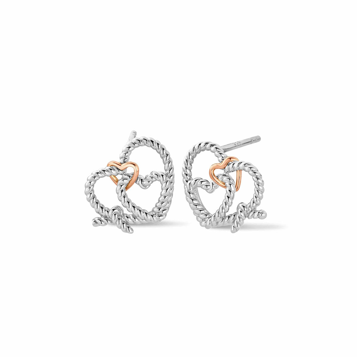 Forever Yours Sterling Bound Stud Earrings