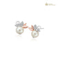 Lily of the Valley Silver and Pearl Stud Earrings
