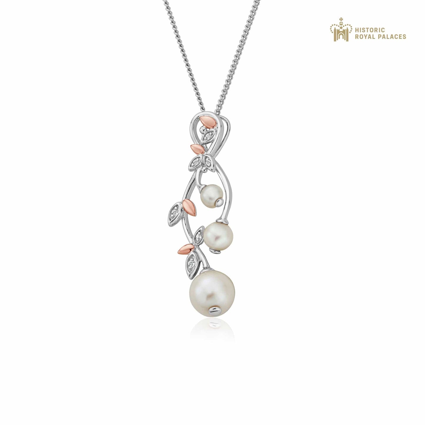 Lily of the Valley Silver and Pearl Pendant