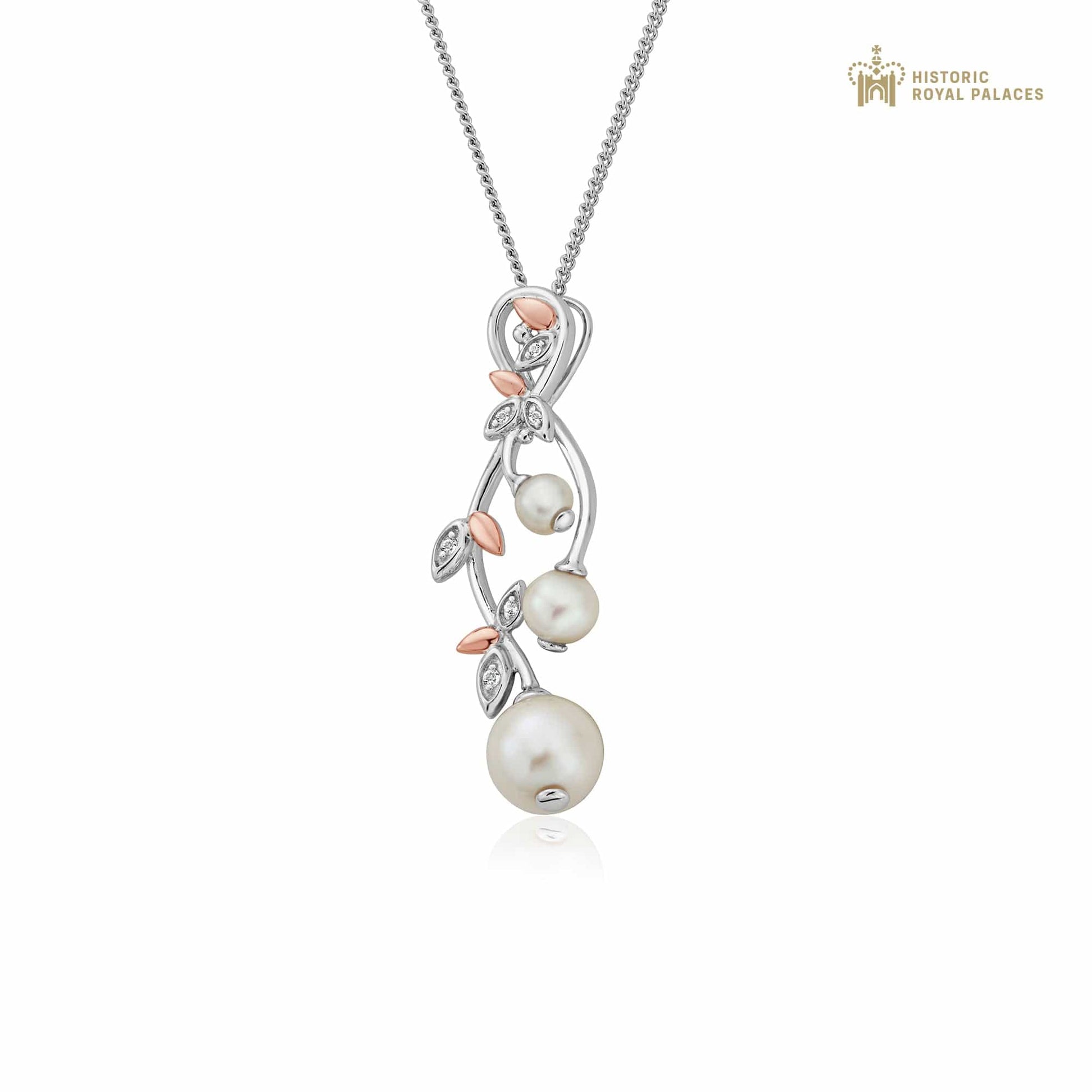 Lily of the Valley Silver and Pearl Pendant