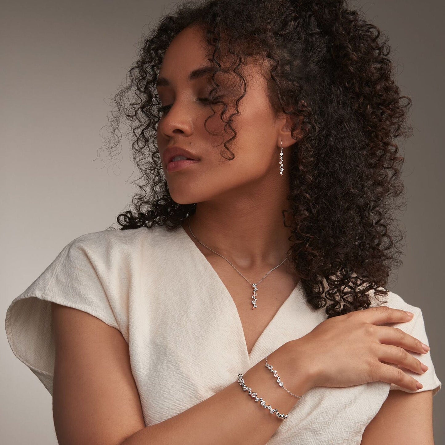 Clogau® Celebration Sterling Silver Bangle with Topaz