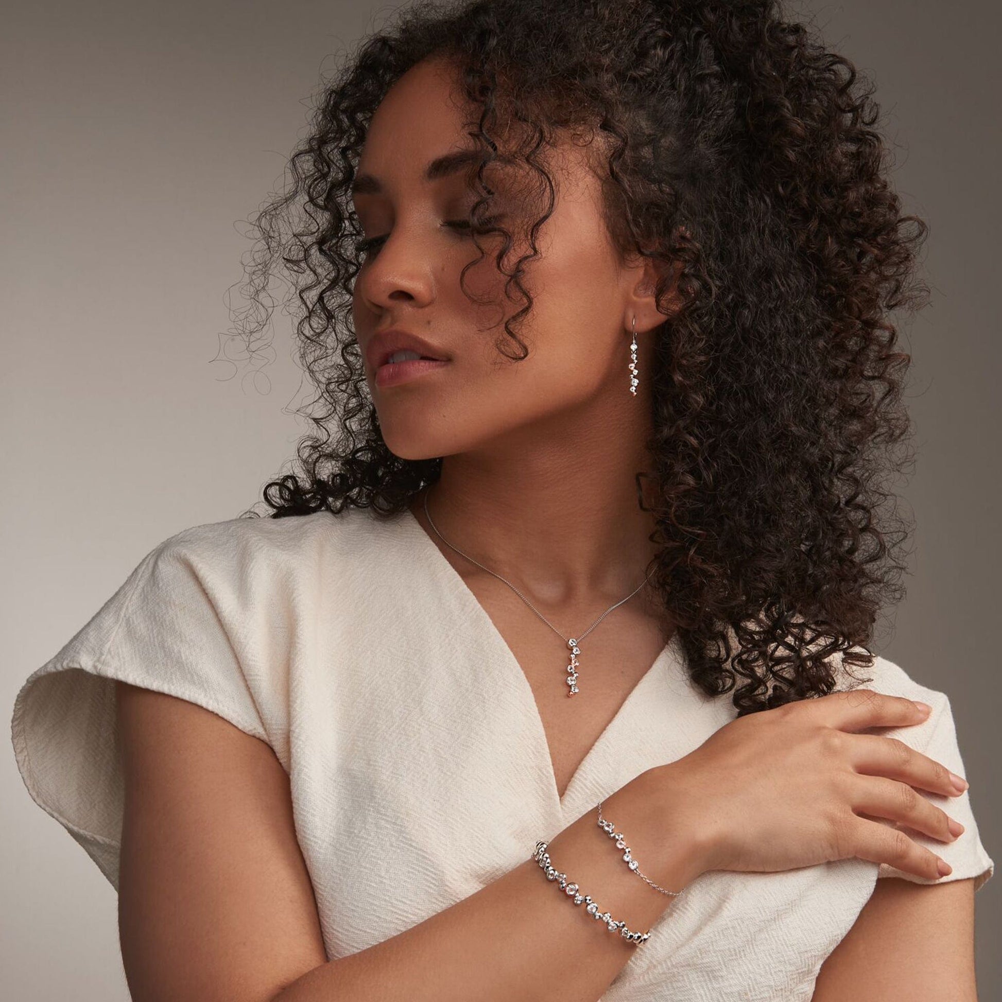 Clogau® Celebration Sterling Silver Bangle with Topaz