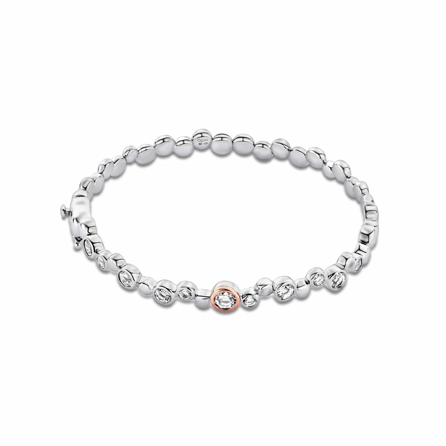 Clogau® Celebration Sterling Silver Bangle with Topaz