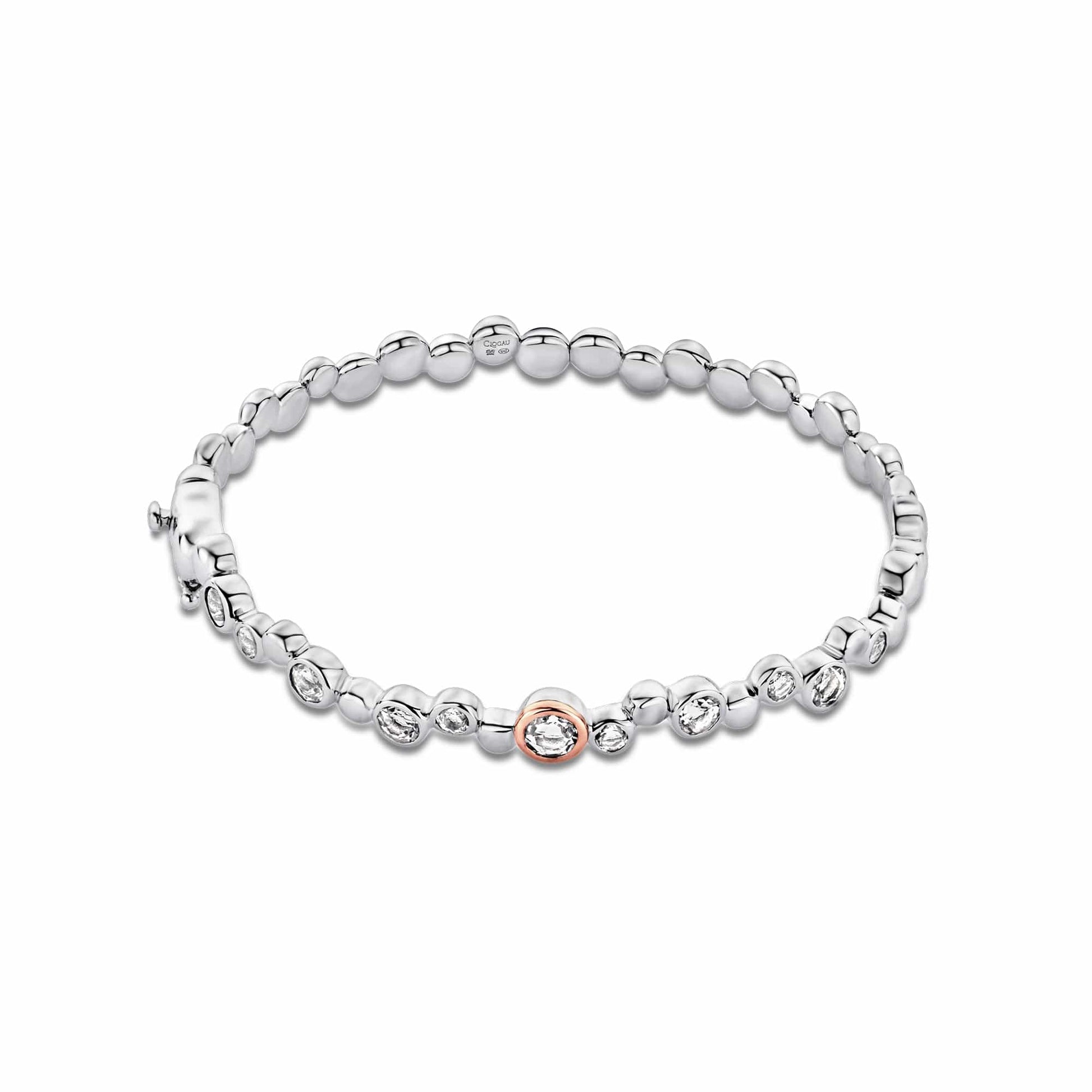 Clogau® Celebration Sterling Silver Bangle with Topaz