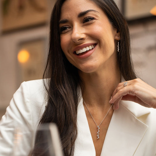 Clogau® Celebration Sterling Silver Drop Pendant with Topaz