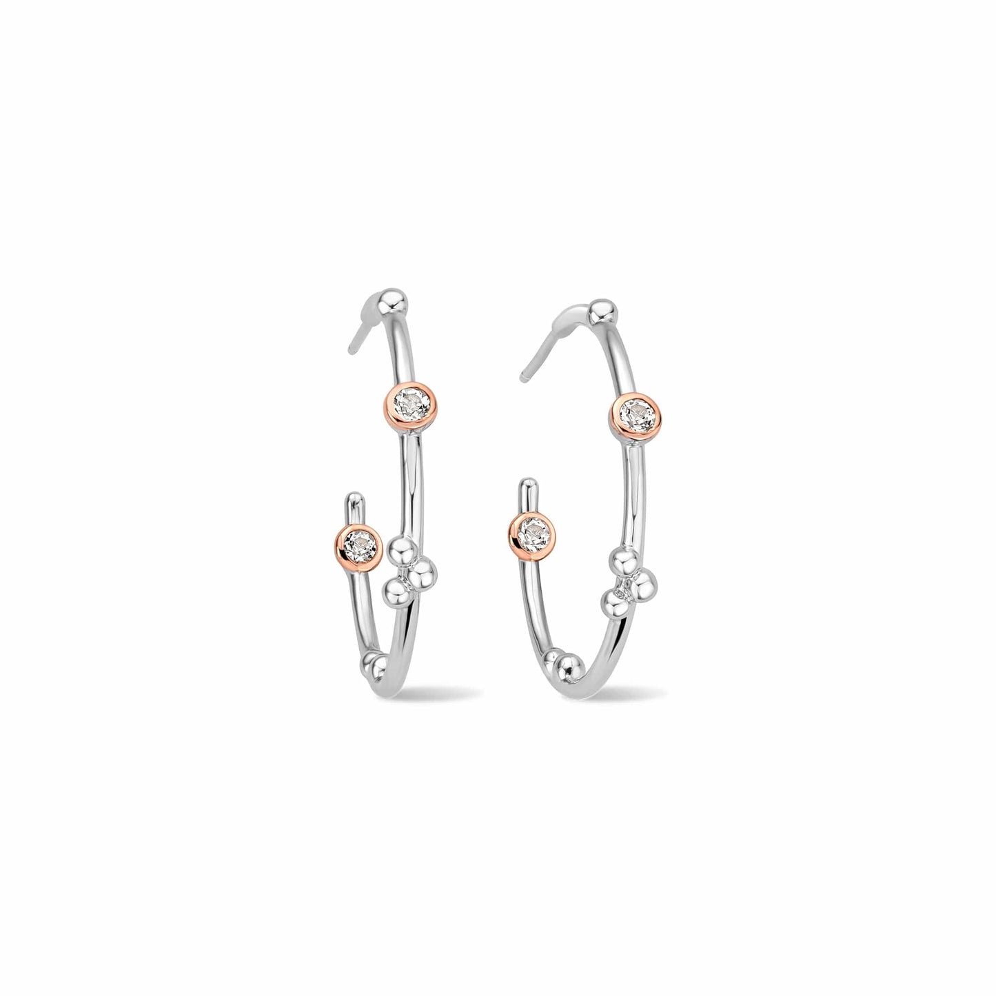 Clogau® Celebration Silver Half-Hoop Earrings