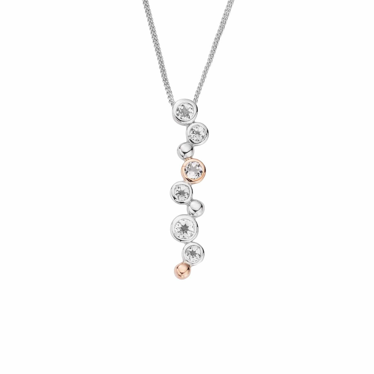 ® Celebration Sterling Drop Pendant Topaz