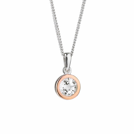Clogau® Celebration Sterling Silver Single Stone Pendant with Swarovski® Zirconia