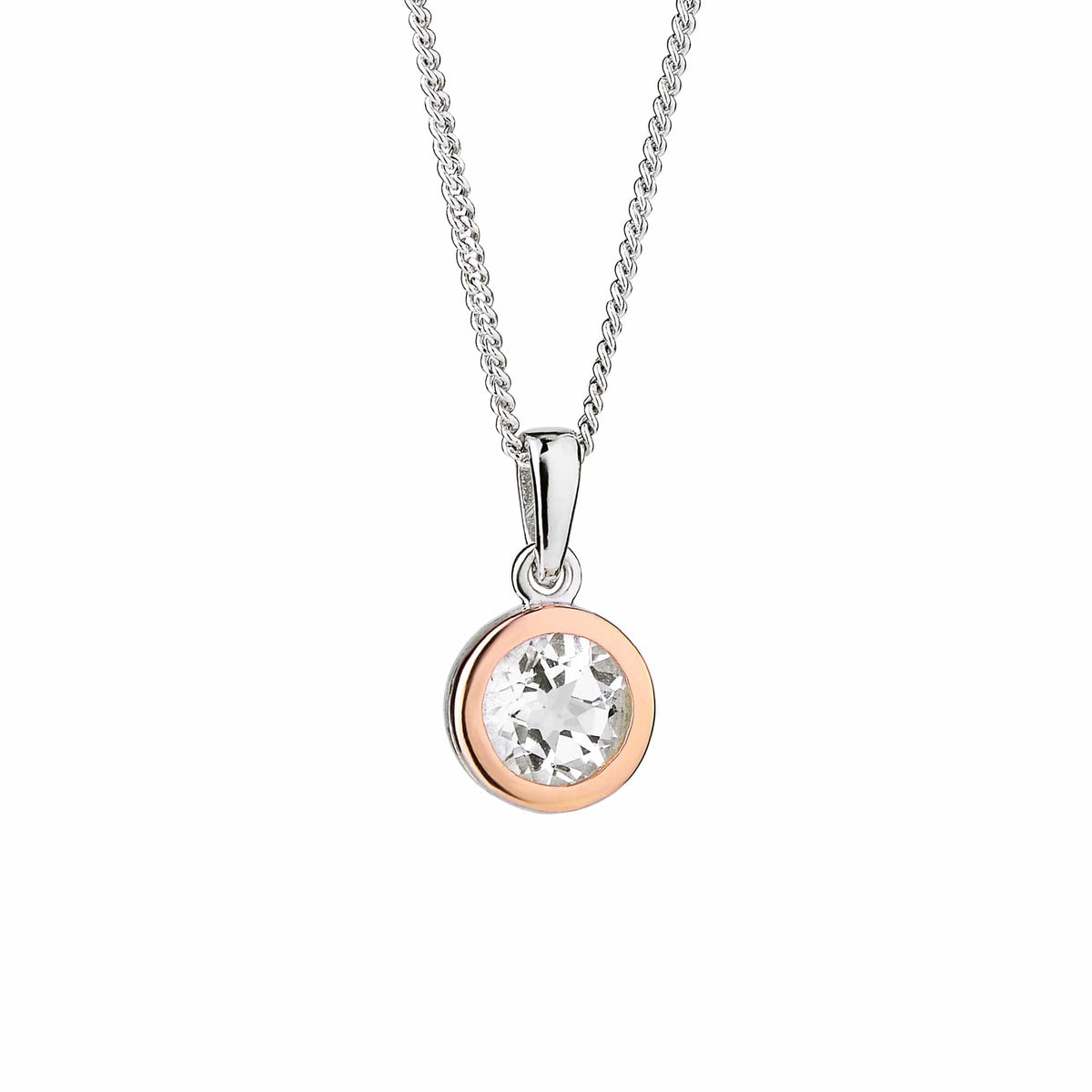 ® Celebration Sterling Single Stone Pendant Topaz