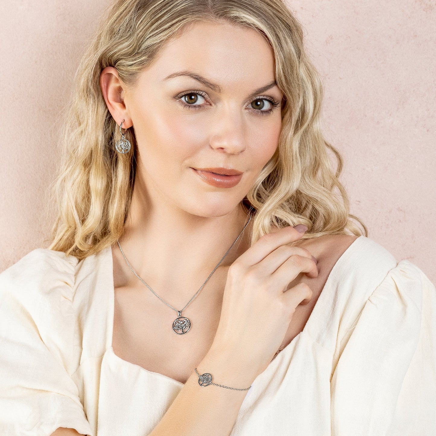 Tree of Life® Circle Silver Pendant Clogau